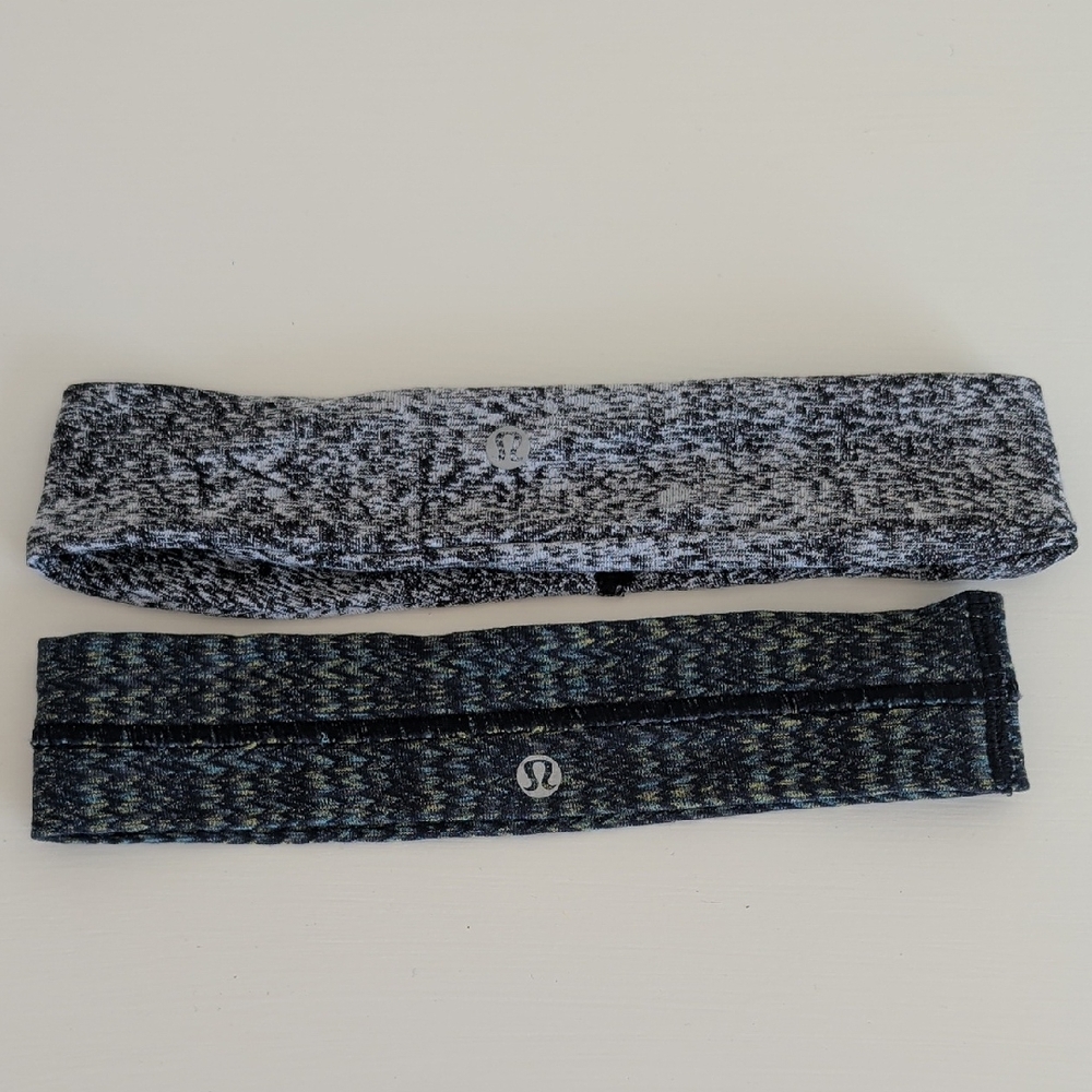 lululemon athletica Black and Gray Hairbands